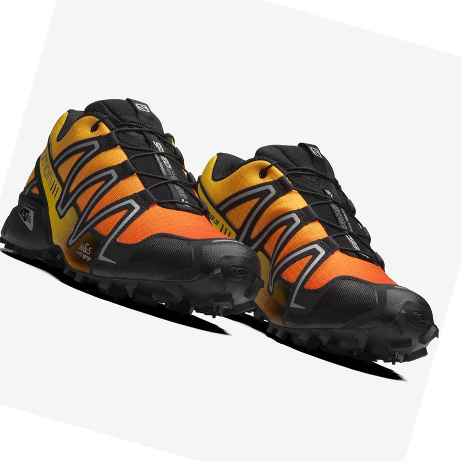 Salomon SPEEDCROSS 3 GRADIENT Tornacipő Férfi Sárga | HU 2189OKI